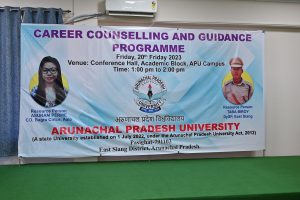 Career Counseling and Guidance Programme at Arunachal Pradesh University